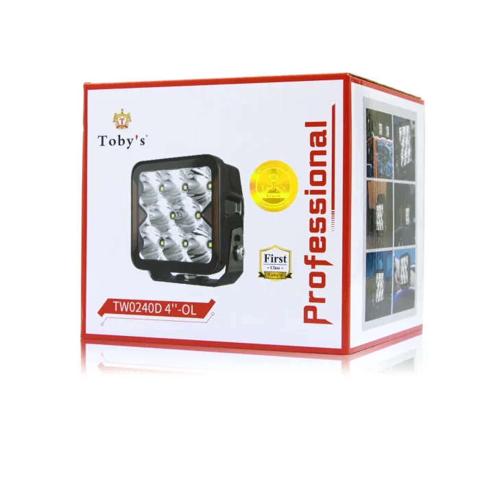 Toby's Hot Selling 4inches 40W LED Work Light Mini Auxiliary Headlight Driving Lamp Diffuser Effects Truck Motorcycle Spotlight - Image 6