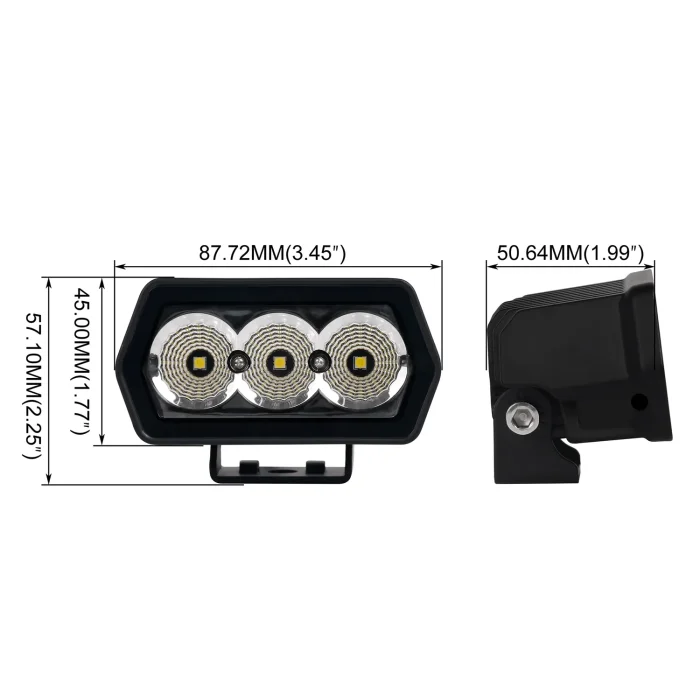 Toby's New 12V Auto Work Light Led Waterproof,4.5in 15W 3LED 5700K White Work Light IP68 Ultra Slim Lamp Bar Stripe for Offroad Ships - Image 7