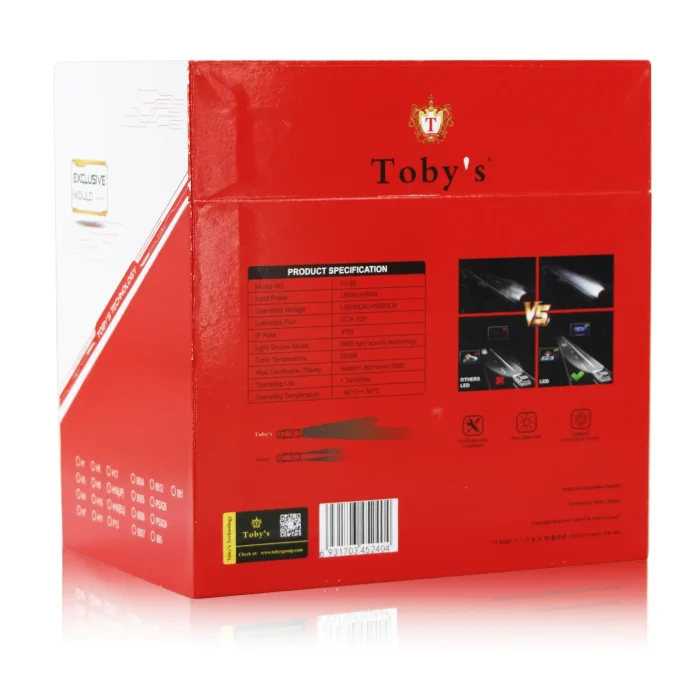 Tobys TY80 PRO H11 2 Pieces Car LED Headlight Bulbs Original 80W Power 8000 Lumens With Color Temperature 6500K - Image 9