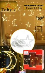 Toby's Happy Moon Ramadan Moon Star Curtain Style Led Decor Light - Image 3