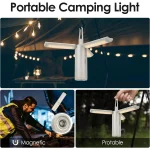 Toby's New Camping Lantern 3500mAh Rechargable , 750 Lumens Hanging Camping Lights Portable Collapsible Camp Lamp 3 Light Modes Waterproof Led Lantern Flashlight for Tents Hiking Camping Emergency Power Cut - Image 4