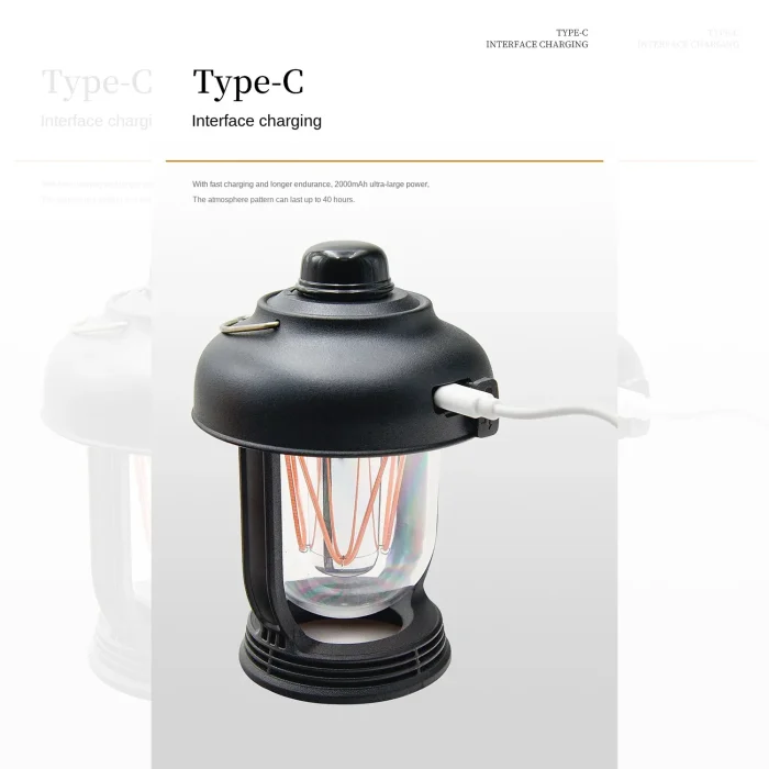 Toby's New Launched CPL-T13 LED Camping Light Waterproof Retro Portable Emergency Light Stepless Dimmable Hanging Tent Lamp Rechargeable for Outdoor Hiking ( Green) - Image 6