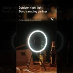 Toby's New CPL-T16 Tripod Fan 3in1 with Light for Outdoor Camping (Grey) - Image 5