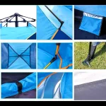 Tobys New Camping Tent 2-3 Person Automatic Pop Up Tent Outdoor Tent Beach Tent Windproof Rainproof Sunscreen Without Window - Image 6