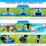 Tobys New Camping Tent 2-3 Person Automatic Pop Up Tent Outdoor Tent Beach Tent Windproof Rainproof Sunscreen Without Window - Image 7