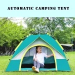 Tobys New Camping Tent 2-3 Person Automatic Pop Up Tent Outdoor Tent Beach Tent Windproof Rainproof Sunscreen With Window - Image 4