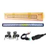 LED Bar Light, Toby's New 30" 120W Single Row Spot LED Light Bar Driving Lamp LED Work Light IP68 Waterproof for Off Road Truck Car ATV SUV Boat