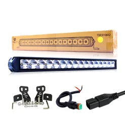 LED Bar Light, Toby's New 20" 80W Single Row Spot LED Light Bar Driving Lamp LED Work Light IP68 Waterproof for Off Road Truck Car ATV SUV Boat