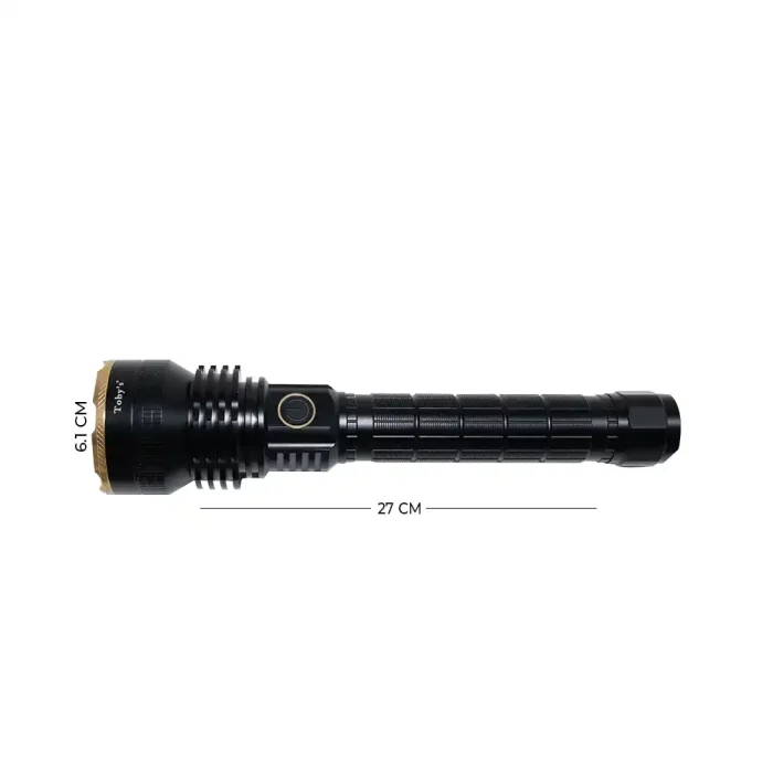 Toby's Torch 105 New LED Flashlight Rechargeable USB 3000 Lumens IPX5 Waterproof 4 Light Modes Flashlight for Household Camping Hiking Emergency - Image 8
