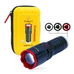 Toby's New Super Bright Flashlight,Retractable Zoomable Flashlight with 4 modes.
