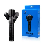 Toby's LED Tactical Flashlight 1000 Lumens Electric Torch Ultra-Bright Handheld Travel Flashlight Rechargeable Waterproof Zoomable 4 Modes for Outdoor, Camping, Biking, Hiking, Emergency