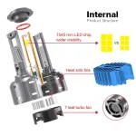Tobys TF90 H4 2 Pieces Car LED Headlight Original 90W/piece Power 9000/piece Lumens With Color Temperature 6500K - Image 2
