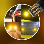 Tobys Super Bright Low Power 7440 44SMD LED Bulbs with 3030 Chip replacement for Back Up Reverse Brake Lights (Yellow) - Image 2