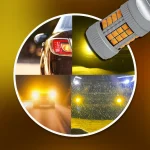 Tobys Super Bright Low Power 7440 40SMD LED Bulbs with 3030 Chip replacement for Back Up Reverse Brake Lights (Yellow) - Image 6