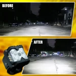 TBS DESIGN New Launched 3" 50W/Set Power Work Light Mini Auxiliary Headlight for Car Truck Motorcycle (White) - Image 6