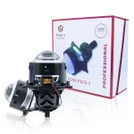 Tobys Lens Plus-3 3 Inch Bi LED Projector Headlight with 120watts/Pair Power and 6000K Color Temperature