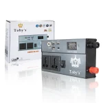 Tobys New 300W Car Power Inverter 12V to 220V Ac Power Converter Front LED Display Pure Sine Wave ( N-01)