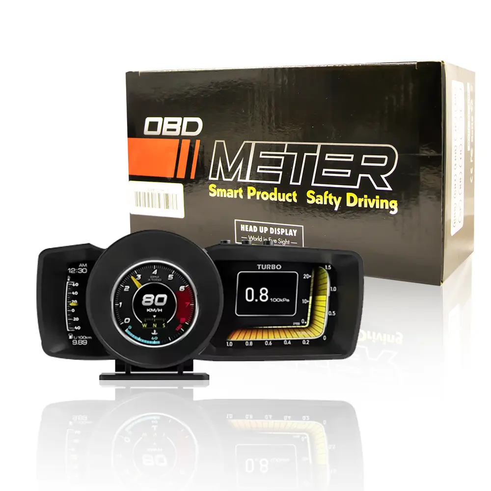 cvr-70.webp Tobys New A600 Car HUD Head Up Display with OBD2 + GPS Dual System Digital Speedometer with 3 LCD Screens - Image 1