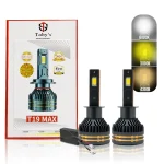 Toby's New T19 Max LED H1 Headlight 65Watts Bulbs 3 Color Changing Light (6000K Diamond White, 3000K Golden Yellow, 4300K Warm White) for High Beam, Low Beam, or Fog Light (Copy)
