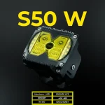 TBS DESIGN New Launched 3" 50W/Set Power Work Light Mini Auxiliary Headlight for Car Truck Motorcycle (Yellow) - Image 4