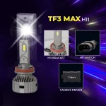 Tobys TF3 Max 2 Pieces H11 150W LED Headlight Bulb Assembly 15000 Lumens Xtreme Bright With Color Temperature 6500K - Image 2