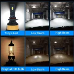 Tobys TY60 PRO 9005 2 Pieces Car LED Headlight Bulbs tested 60watts Power and 6000 Lumens With Color Temperature 6500K - Image 4