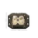 TBS DESIGN New Launched 4" 50W/Set Power Work Light Mini Auxiliary Headlight for Car Truck Motorcycle (White) - Image 2