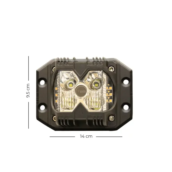 TBS DESIGN New Launched 4" 50W/Set Power Work Light Mini Auxiliary Headlight for Car Truck Motorcycle (White) - Image 2
