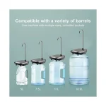 4W Portable Automatic Pump, Water Dispenser Pump, Rechargeable Electric Drinking Water Dispenser, 3.7/1200mAh Battery, Black - Image 4