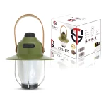 Toby's CPL-T37 Led Camping Lights Portable Retro Atmosphere Lantern Stepless-dimming Knob Rechargeable Desk Lamp Reading Night Lights for Bedroom Office Hiking