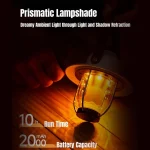 Toby's CPL-T37 Led Camping Lights Portable Retro Atmosphere Lantern Stepless-dimming Knob Rechargeable Desk Lamp Reading Night Lights for Bedroom Office Hiking - Image 7