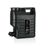 Tobys 12L Water Bucket BPA Free Portable Camping Water Container With Tap Large Capacity Water Storage Bin For Camping, Outdoor Party, Van, RV, Emergency (Color: Black)