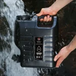 Tobys 12L Water Bucket BPA Free Portable Camping Water Container With Tap Large Capacity Water Storage Bin For Camping, Outdoor Party, Van, RV, Emergency (Color: Black) - Image 3