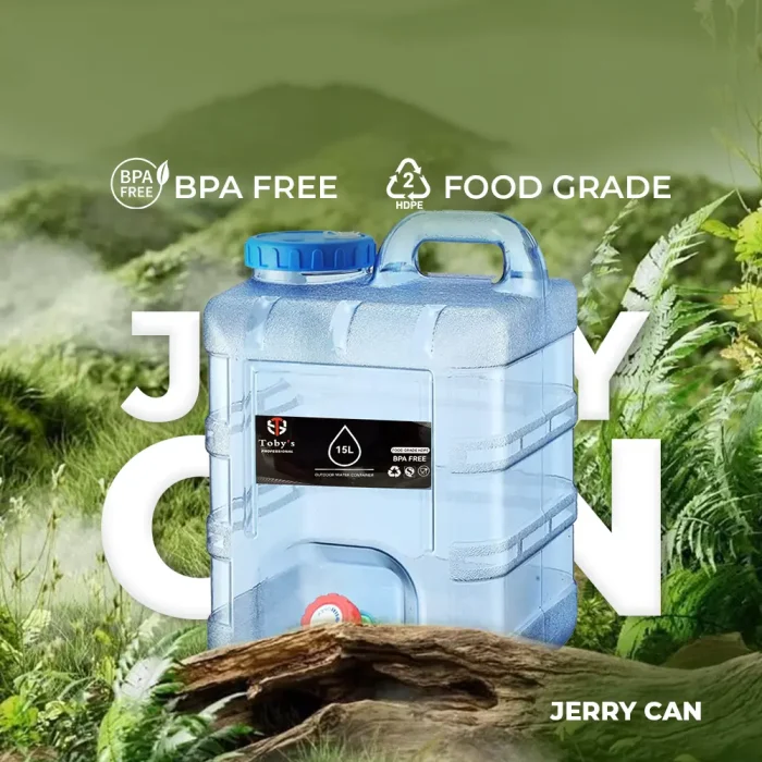 Toby&rsquo;s 15L Pure Water Bucket Food Grade HDPE Camping & Household Water Storage Container with Tap And Handle - Image 9