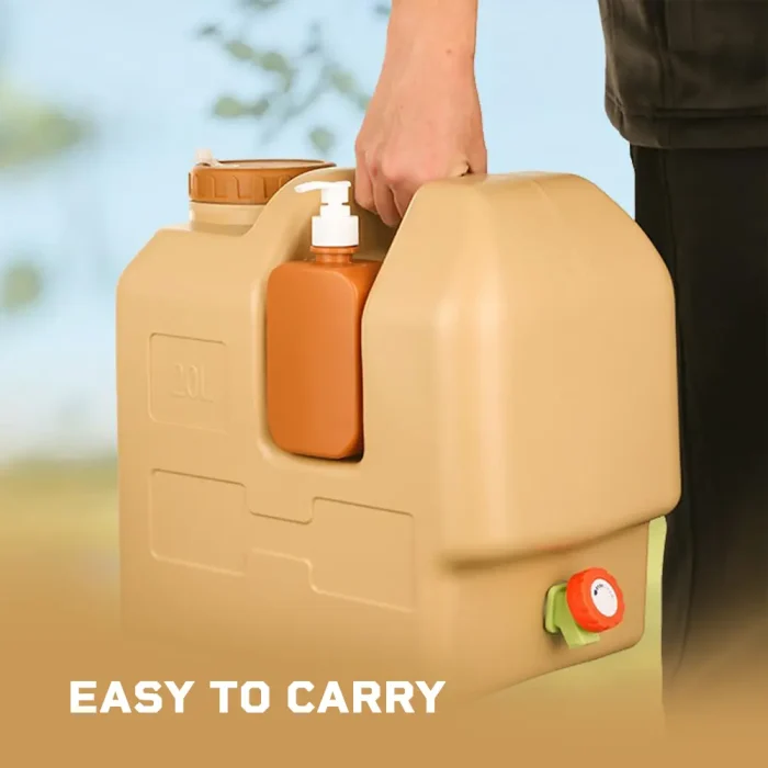 Tobys 20L Camping Water Container Large Capacity Food Grade HDPE Water Storage Jug with Spigot And Handle for Outdoor Travel And Household Use - Image 3