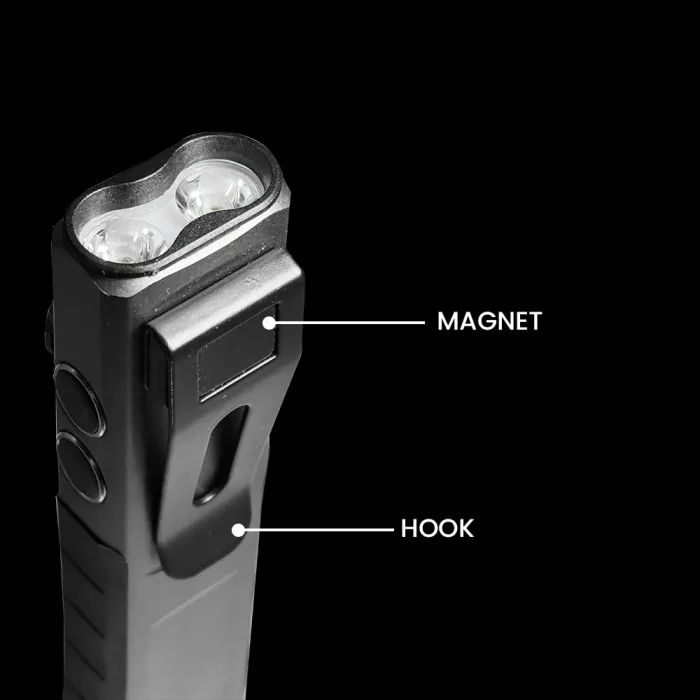 Tobys CPL T35 Rechargeable Work Light 750 Lumens 1500 mAh Battery Power Ultra-Thin Spot & Flood Flashlight - Image 4