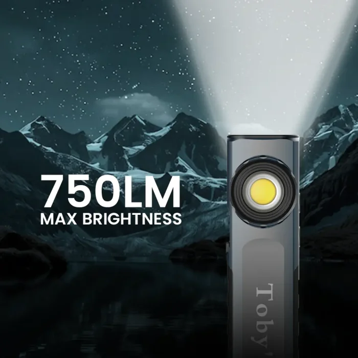 Tobys CPL T35 Rechargeable Work Light 750 Lumens 1500 mAh Battery Power Ultra-Thin Spot & Flood Flashlight - Image 8