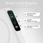 Tobys PB-03 Magnetic Wireless Power Bank 10000mAh 20W Fast Charging with 15W Wireless, Built-in Cable, 3-Port Output & Portable Bracket - Image 2