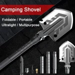 Tobys Shovel 01 Multifunctional Tactical Camping Shovel Portable Survival Tool with Fire Starter, Knife, Safety Hammer And Screwdriver - Image 4