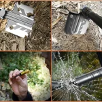 Tobys Shovel 01 Multifunctional Tactical Camping Shovel Portable Survival Tool with Fire Starter, Knife, Safety Hammer And Screwdriver - Image 6