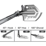 Tobys Shovel 01 Multifunctional Tactical Camping Shovel Portable Survival Tool with Fire Starter, Knife, Safety Hammer And Screwdriver - Image 10