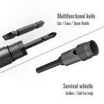 Tobys Shovel 01 Multifunctional Tactical Camping Shovel Portable Survival Tool with Fire Starter, Knife, Safety Hammer And Screwdriver - Image 12