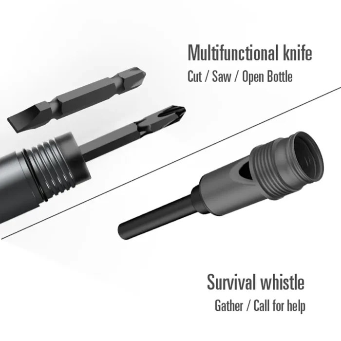 Tobys Shovel 01 Multifunctional Tactical Camping Shovel Portable Survival Tool with Fire Starter, Knife, Safety Hammer And Screwdriver - Image 12