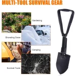 Tobys Camping Shovel 02 Folding 4-in-1 Compact Portable Survival Tool with Pickaxe, Saw, and Carry Pouch - Image 13