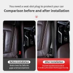 Toby’s Universal Car Seat Gap Filler – 2PCS Black PU Leather Seat Gap Blocker Organizer | Prevents Items Falling Between Seats | Fits Car, SUV, Truck - Image 14