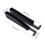 Toby’s 2-in-1 Car Seat Gap Filler Organizer – Universal Black TPE Seat Gap Storage Box (2 Pack) for Cars, SUVs, and Trucks | Extra Storage + Anti-Drop Plug with Charging Hole - Image 7