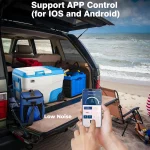 Tobys TR-32 Rechargeable 32L Portable Fridge Freezer 60W Compressor, APP Control, Removable Battery, 12V/24V/AC Power, Low Noise 45dB, Fast Cooling to -20 Degree C, With Wheels And Handle - Image 9