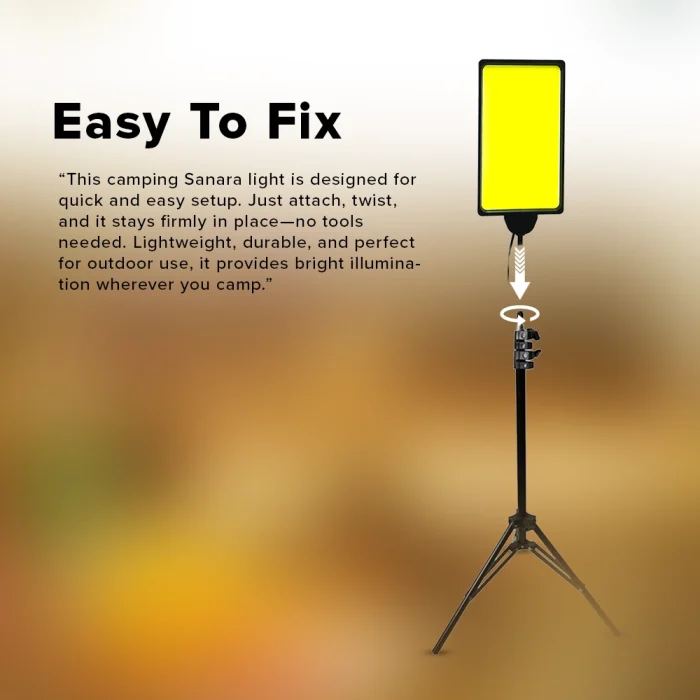 100W Camping Tower Light Ultra Bright 10,000 Lumens, 2.5 Meter Extendable Stand, Outdoor COB Flood Light for Camping, Fishing, Emergency & Worksites (12V DC) - Image 3