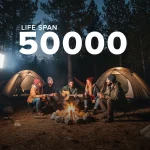 100W Camping Tower Light Ultra Bright 10,000 Lumens, 2.5 Meter Extendable Stand, Outdoor COB Flood Light for Camping, Fishing, Emergency & Worksites (12V DC) - Image 5