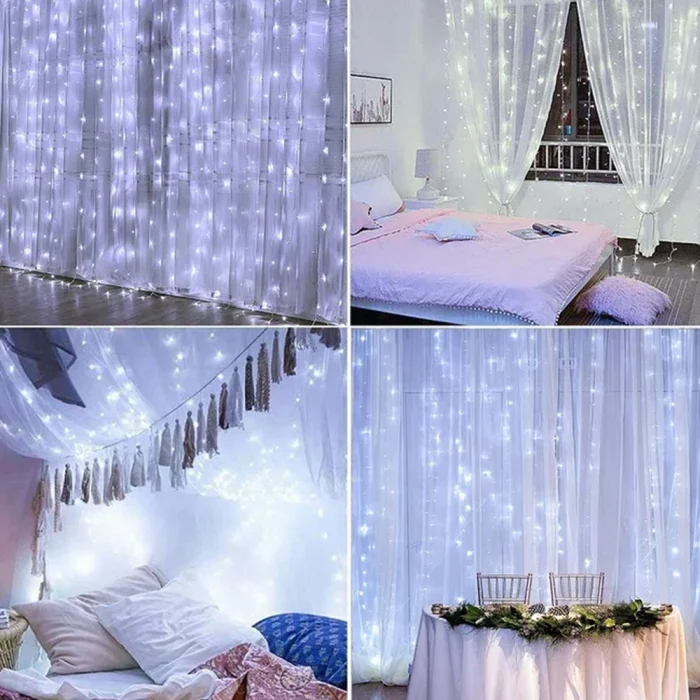 Toby&rsquo;s 10M Multi-Function LED Curtain String Lights &ndash; Cool White Fairy Lights for Indoor & Outdoor Decoration, Parties, Christmas, and Camping - Image 8